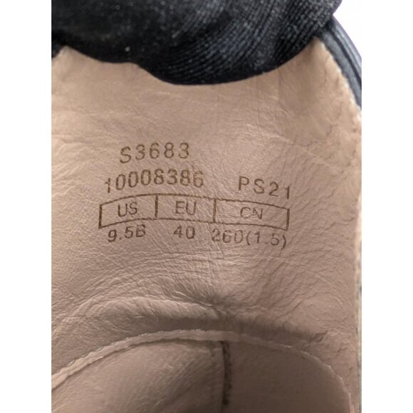 Pre-owned Stuart Weitzman Cline Pearly Studded Leather Chelsea Booties Black EU4 - Picture 9 of 11